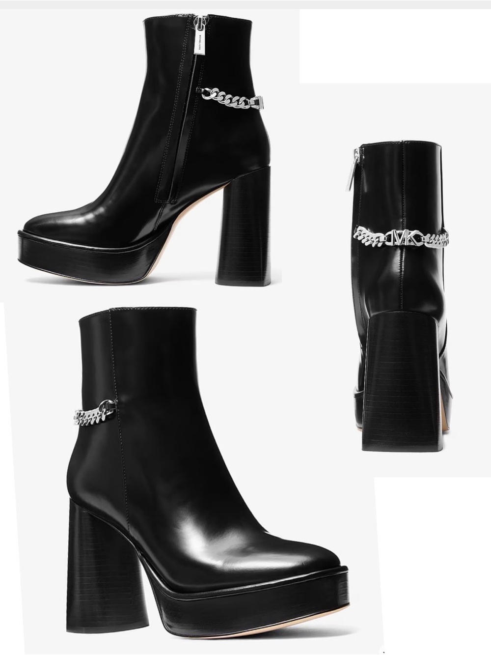Michael Kors Carlisle Leather Platform Boot